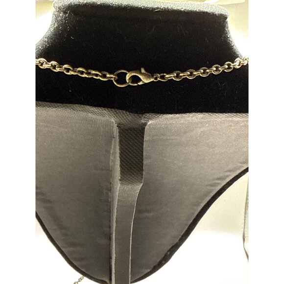 Mixed Charm Necklace With Yellow Rose Red Accents & Butterfly Pendant - Picture 3 of 3